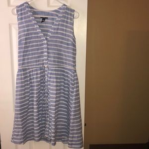 Light blue and white striped Spring/Summer dress